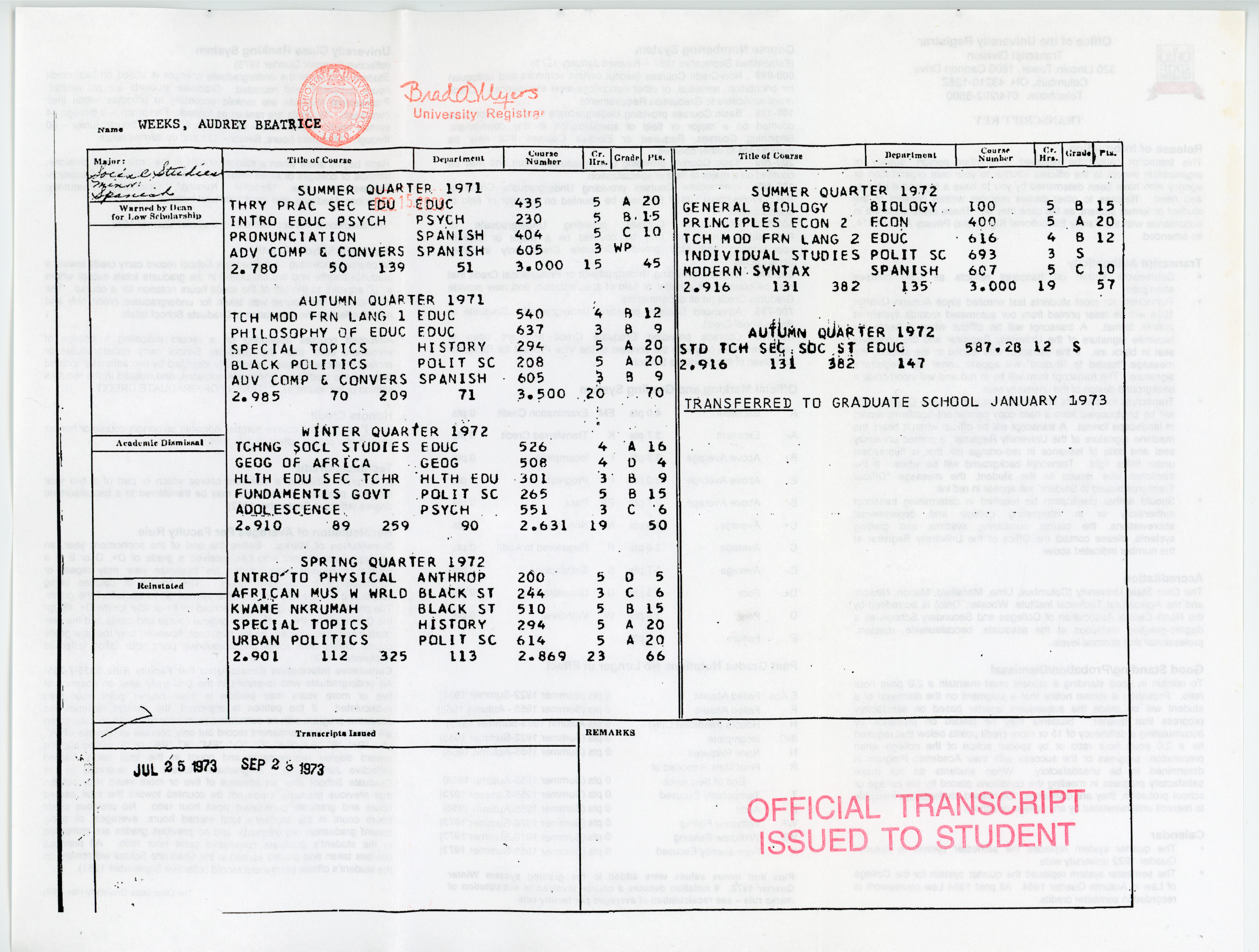 Summer 1971 - Autumn 1972